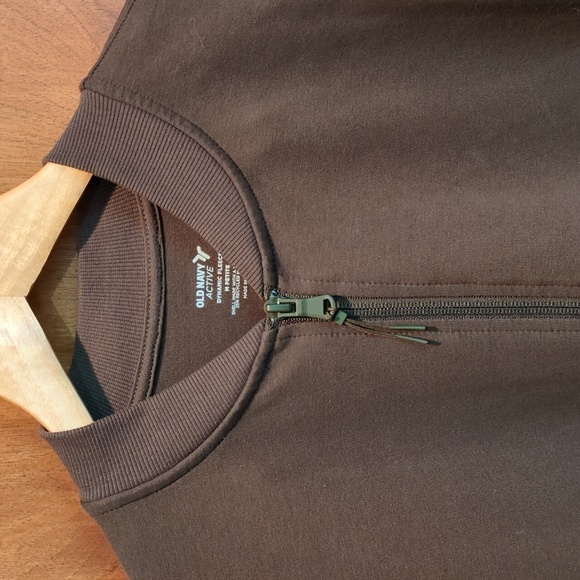 Old Navy Active Dynamic Fleece Bomber Jacket in Heritage Green Size M Petite - Picture 3 of 8
